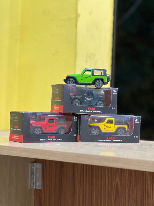 Mahindra Thar 1:43 Scale Diecast Model – Metal Body with Opening Doors