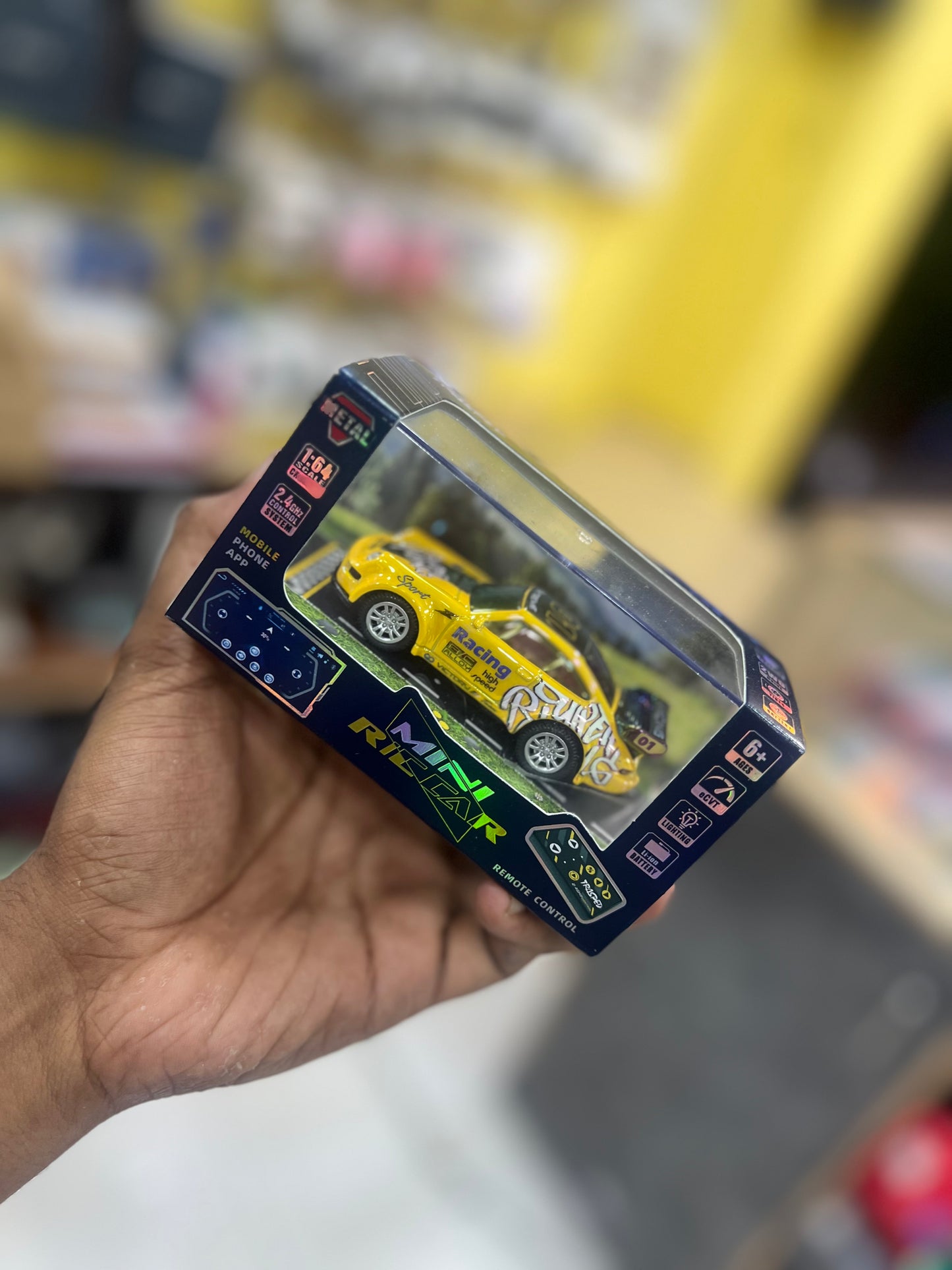 Porshce 911 GT3RS Mini Diecast RC Car | Remote & App Control, 3 Speed Mode