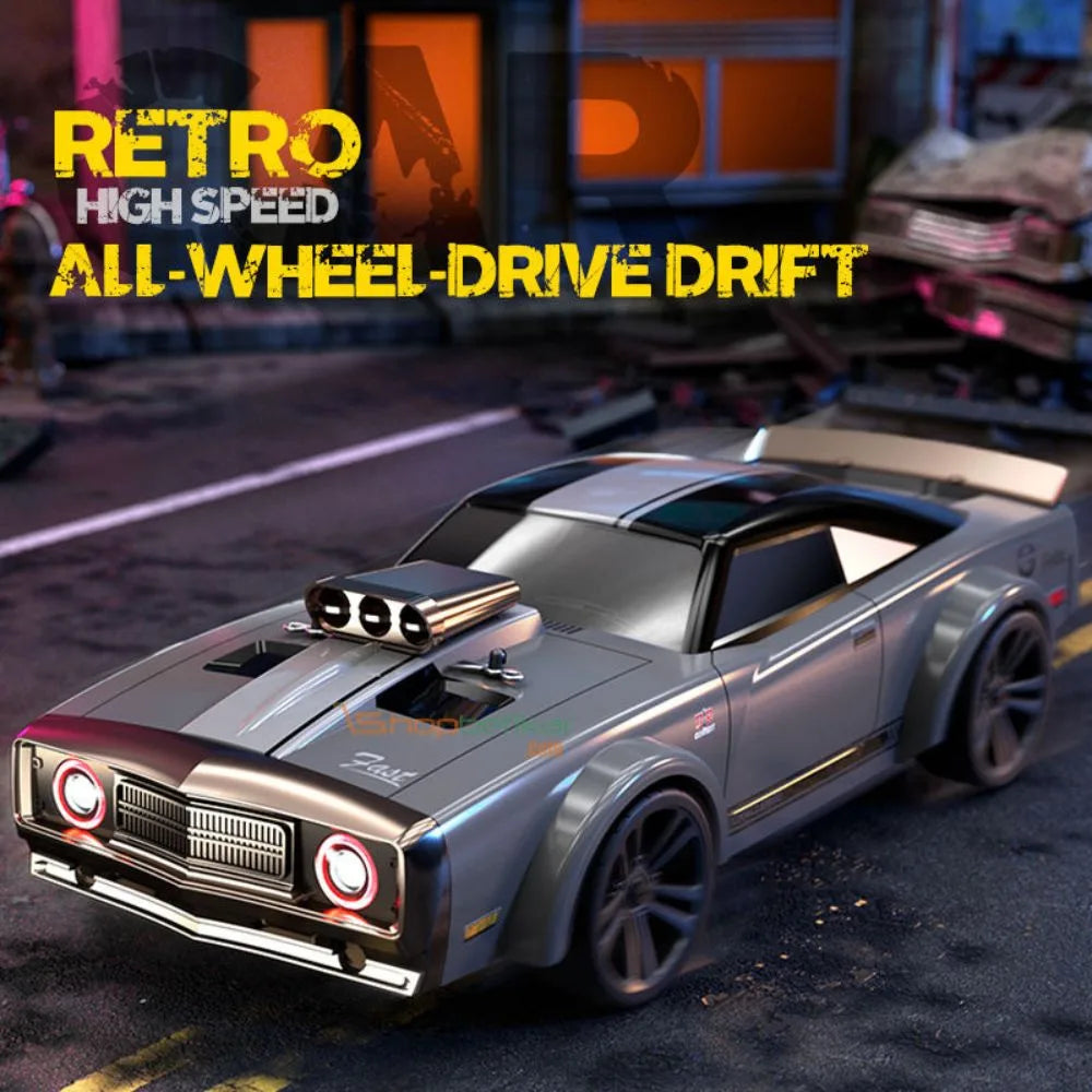 Hurricane RC Drift Car 1:16 Scale 4WD – High-Speed Drift & Racing Car with LED Lights, Rechargeable Battery & Dual Tyres