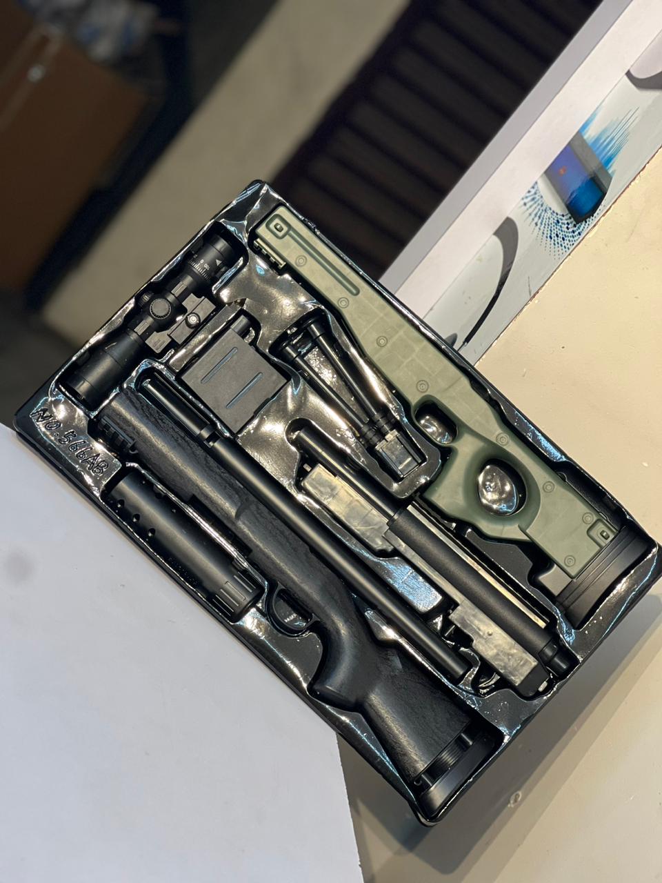 M24 & AWM Sniper Combo Set with Soft Bullets | 8X Scope, Muzzle & Magazine