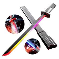 Neon Edge Tactical Display KATANA with Smoke and Fire