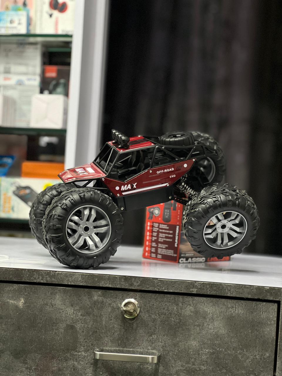 1:12 4WD RC Off-Road Truck | Single Motor, Roof Light, All-Terrain Car