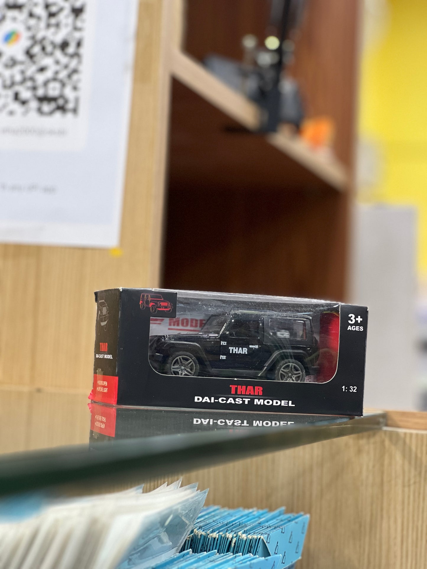 Mahindra Thar 1:43 Scale Diecast Model – Metal Body with Opening Doors