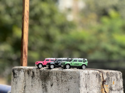 1:64 Scale Defender Mini RC | 2WD | Expedition Roof Rack | Auto Play | 3-Speed Control