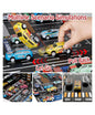 48PCS Alloy Pull Back Car Set with City Track & Storage Box