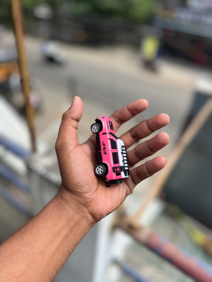 1:64 Scale Defender Mini RC | 2WD | Expedition Roof Rack | Auto Play | 3-Speed Control