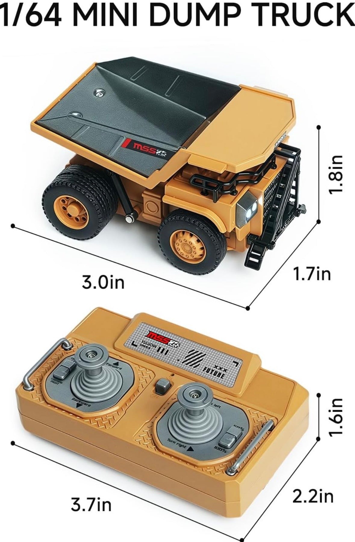 RC MINI DUMP TRUCK 1:64