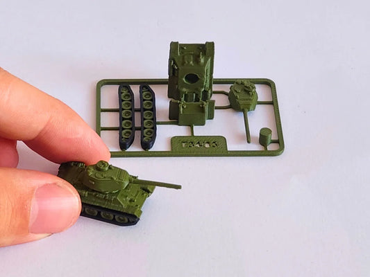 Tiger Tank Model Kit Green – DIY Assembly Toy with Detachable Parts steam