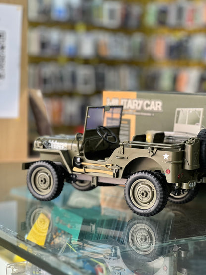 1:10 Scale Willys Jeep 4WD RC – Metal Chassis | Working Winch | Removable Hood | Premium Off-Road Edition