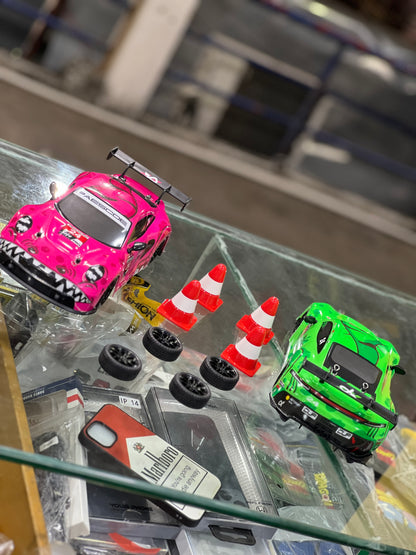 REXY & ROXY RC Car 1:16 Scale | Porsche 911 GT3R Style | 4WD Drift Rally | Proportional Control