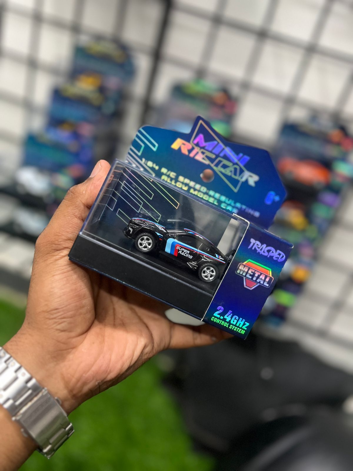 BMW M4 GT3 Mini Diecast RC Car | Remote & App Control, 3 Speed Modes, Drift Mode