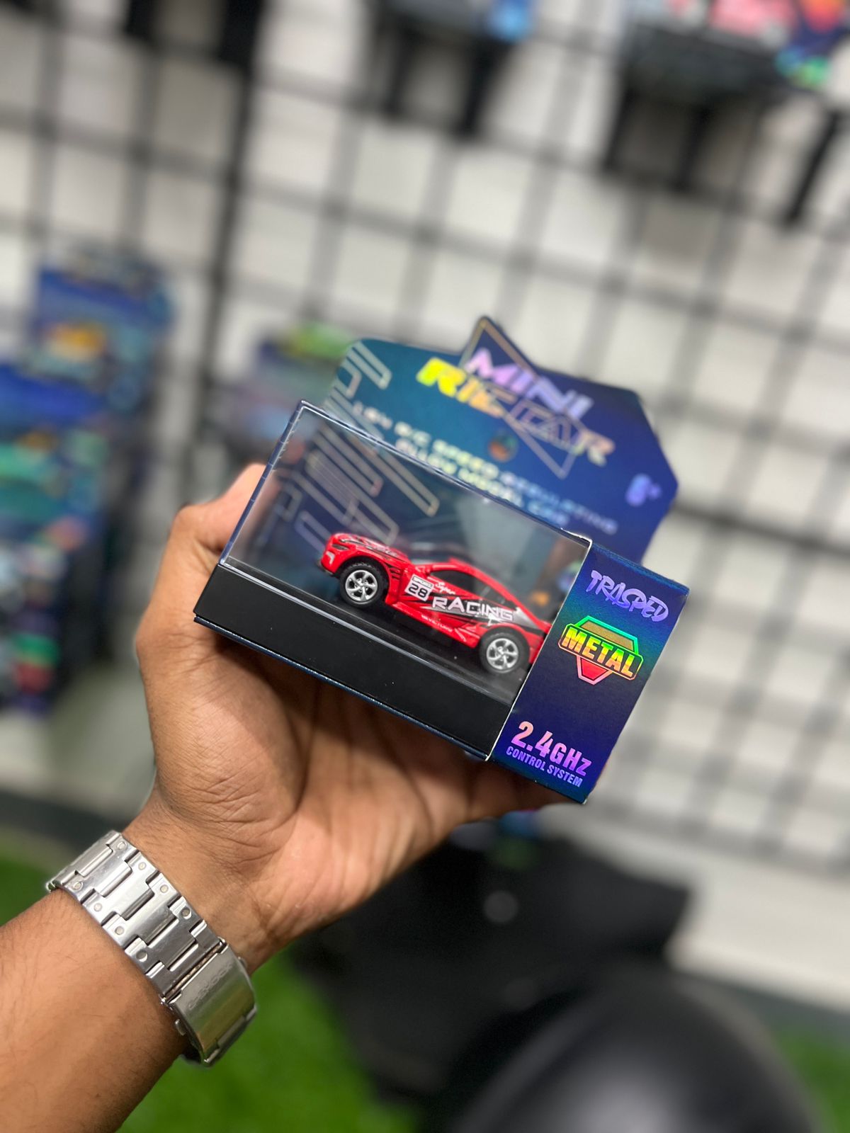 BMW M4 GT3 Mini Diecast RC Car | Remote & App Control, 3 Speed Modes, Drift Mode