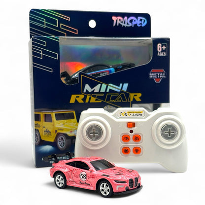 BMW M4 GT3 Mini Diecast RC Car | Remote & App Control, 3 Speed Modes, Drift Mode