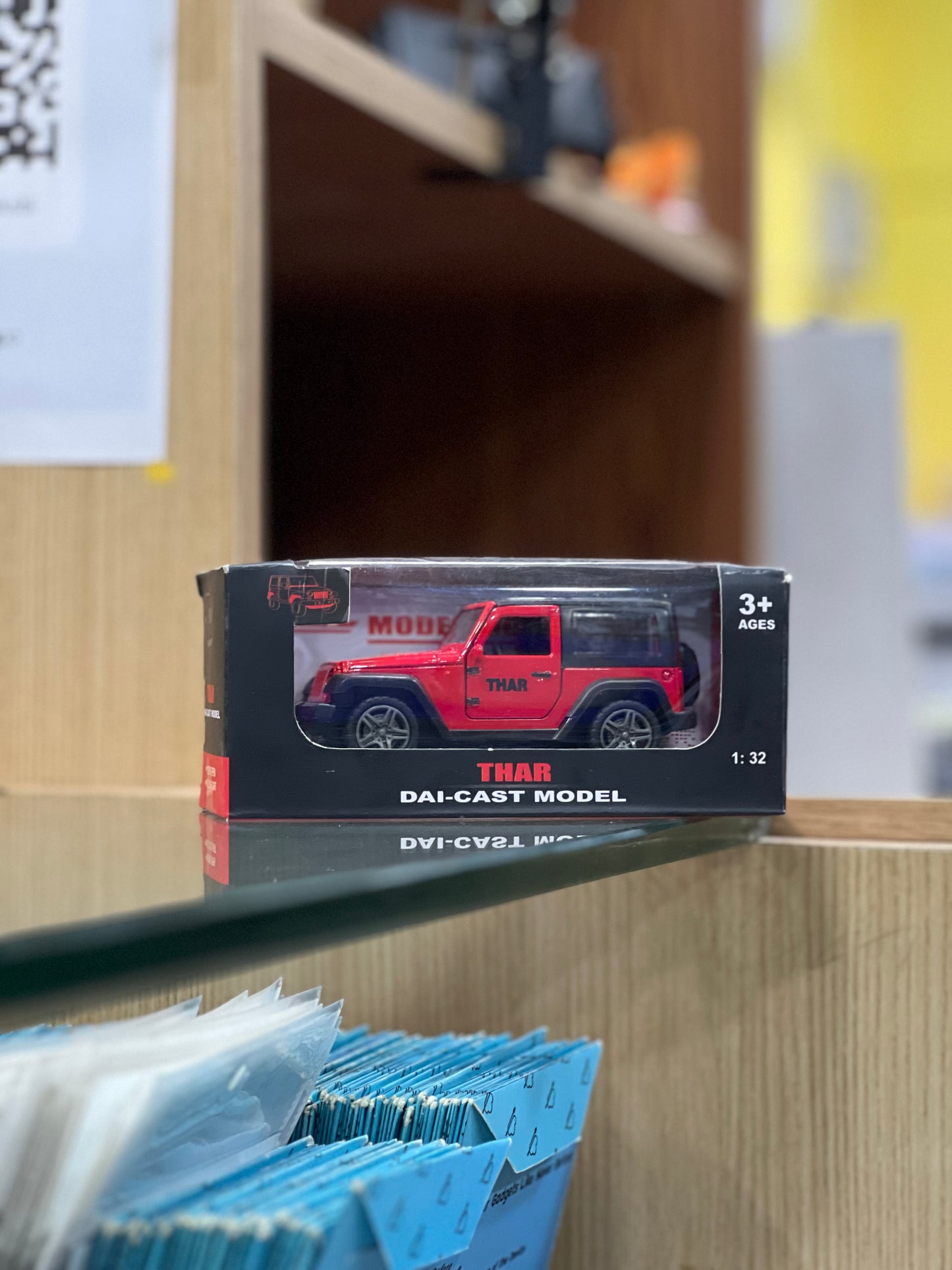 Mahindra Thar 1:43 Scale Diecast Model – Metal Body with Opening Doors