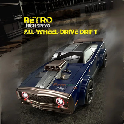 Hurricane RC Drift Car 1:16 Scale 4WD – High-Speed Drift & Racing Car with LED Lights, Rechargeable Battery & Dual Tyres