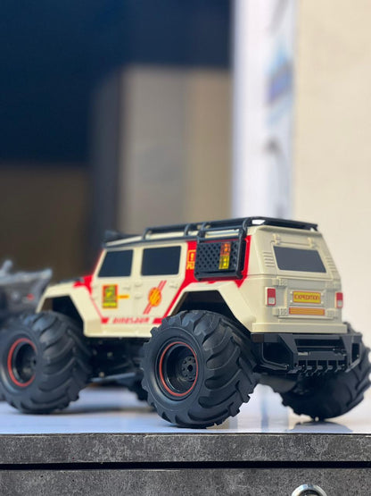 2-in-1 Amphibious Stunt buggy | Land & Water RC Car with 360° TURNING, LED Lights & 2.4GHz Remote