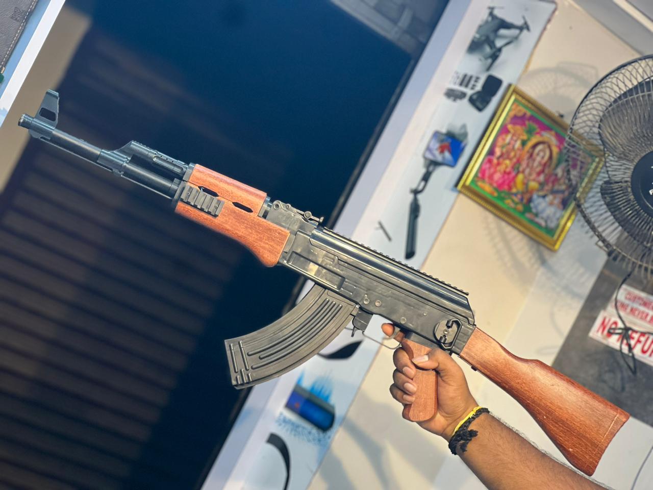 AK47 Realistic Soft Bullet Toy Gun with Scope, Muzzle, Stock & Magazine