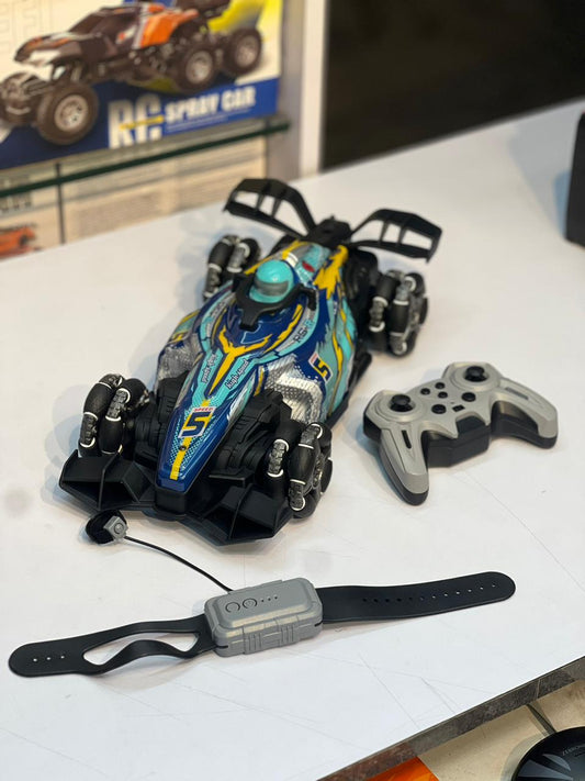 F1 1:16 RC Stunt Car | 360° Rotation, Spray Drift Car with Gesture Control