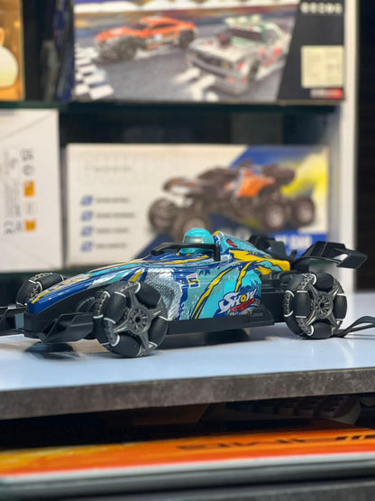 F1 1:16 RC Stunt Car | 360° Rotation, Spray Drift Car with Gesture Control