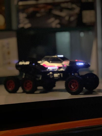 6-Wheel Off-Road RC Monster Truck with 4WD, Smoke Effect & Fiber Casting Body