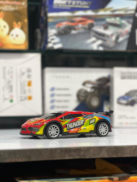 Thunder Sports RC Car – 4-Channel Remote Control Super Speed Car with Body Lights (Lamborghini Inspired Design)