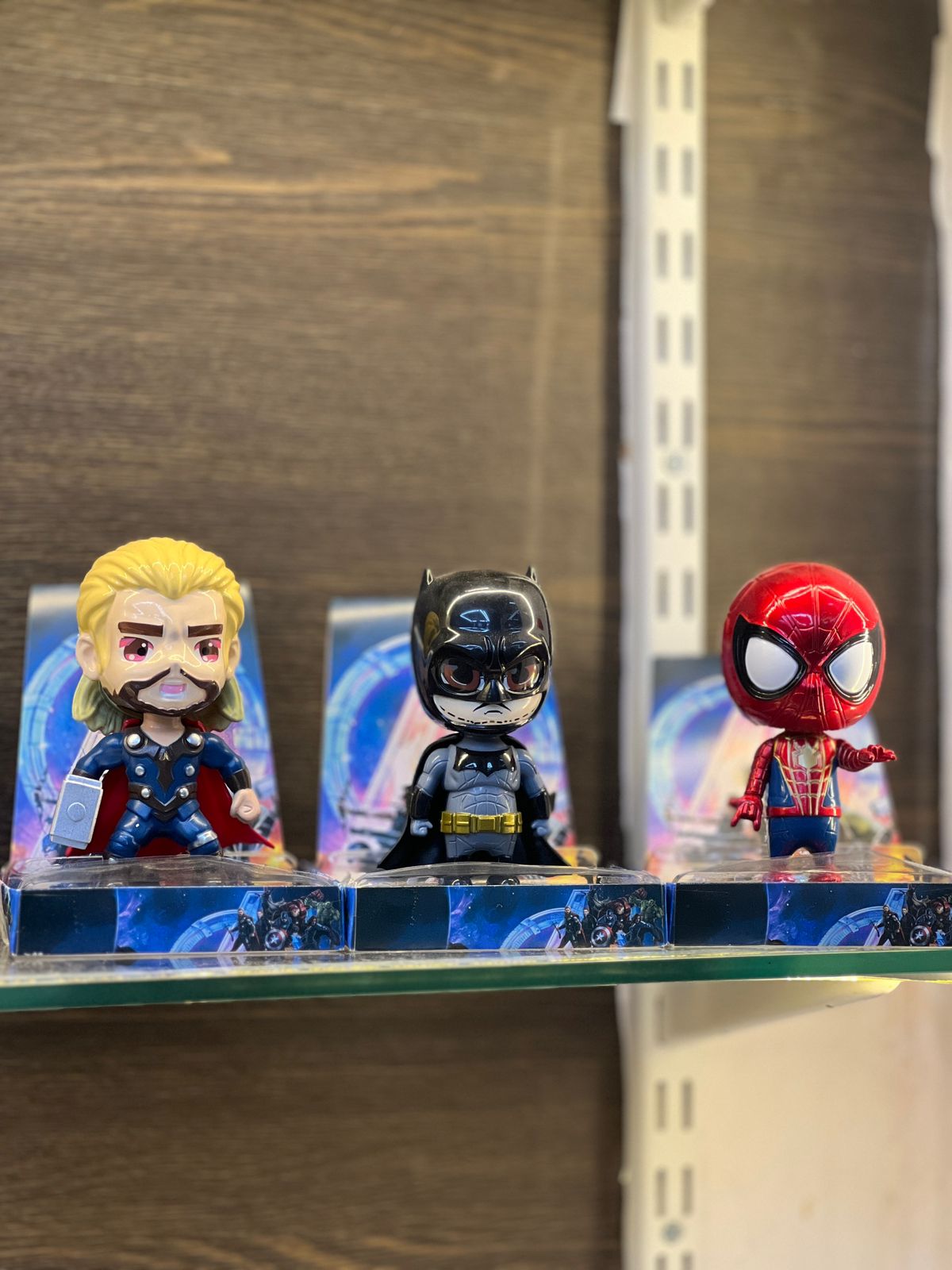 Super Hero Solar Bobblehead – Batman, Spiderman & Thor | Solar Powered Dashboard Toy Gift for Car & Home Decor