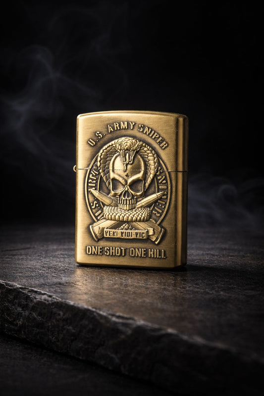Zippo Windproof Brass Coated Lighter