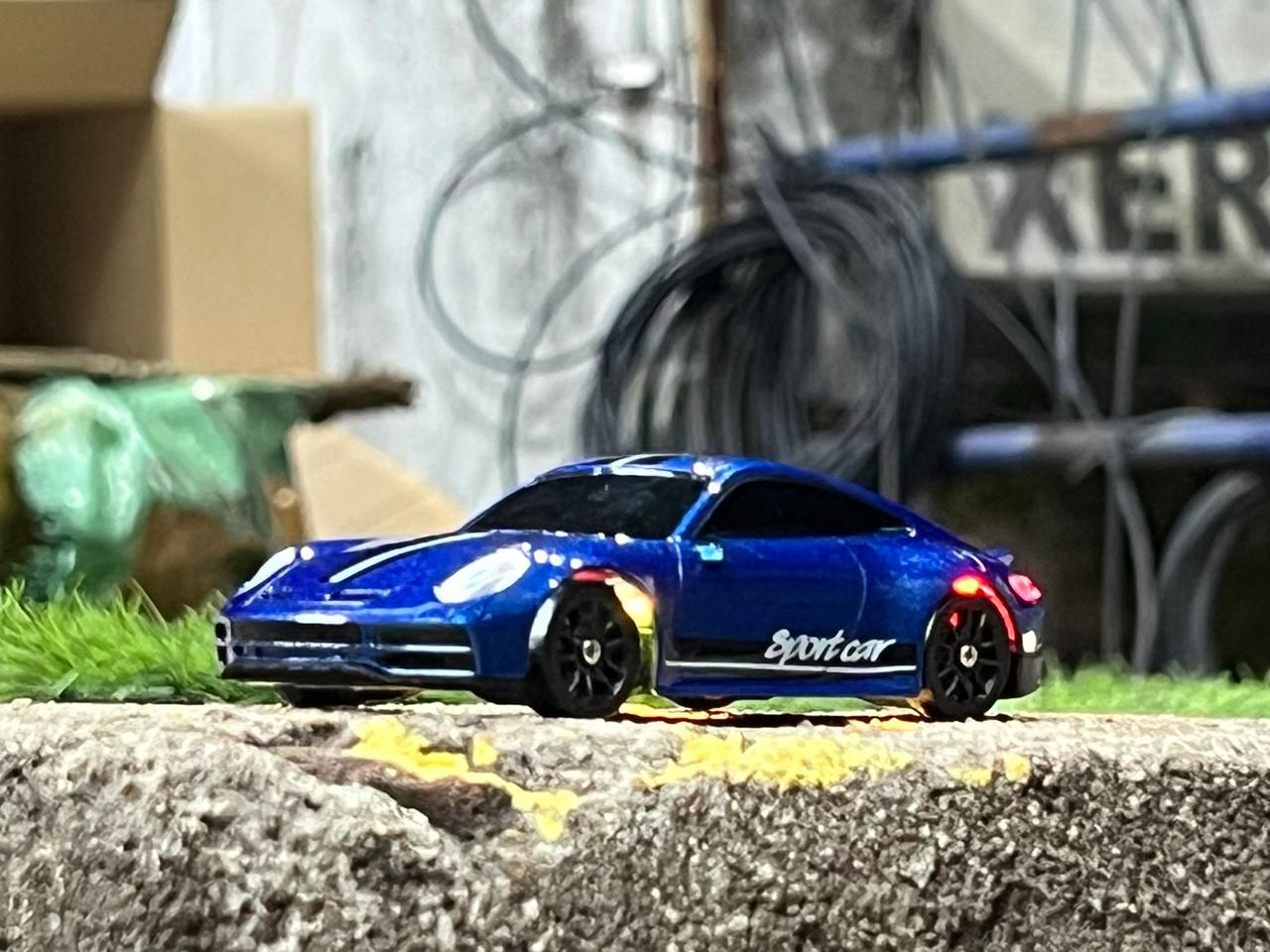 1:43 Scale 4WD Drift RC Car | App Control | 7-Color LED | 15 km/h