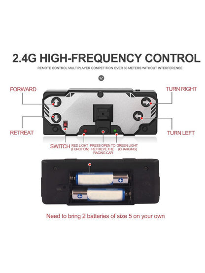 Ford Mustang Shelby GT 500 RC Can Car (1:60 Scale) – 2.4G Remote Control | Licensed Model with LED Lights