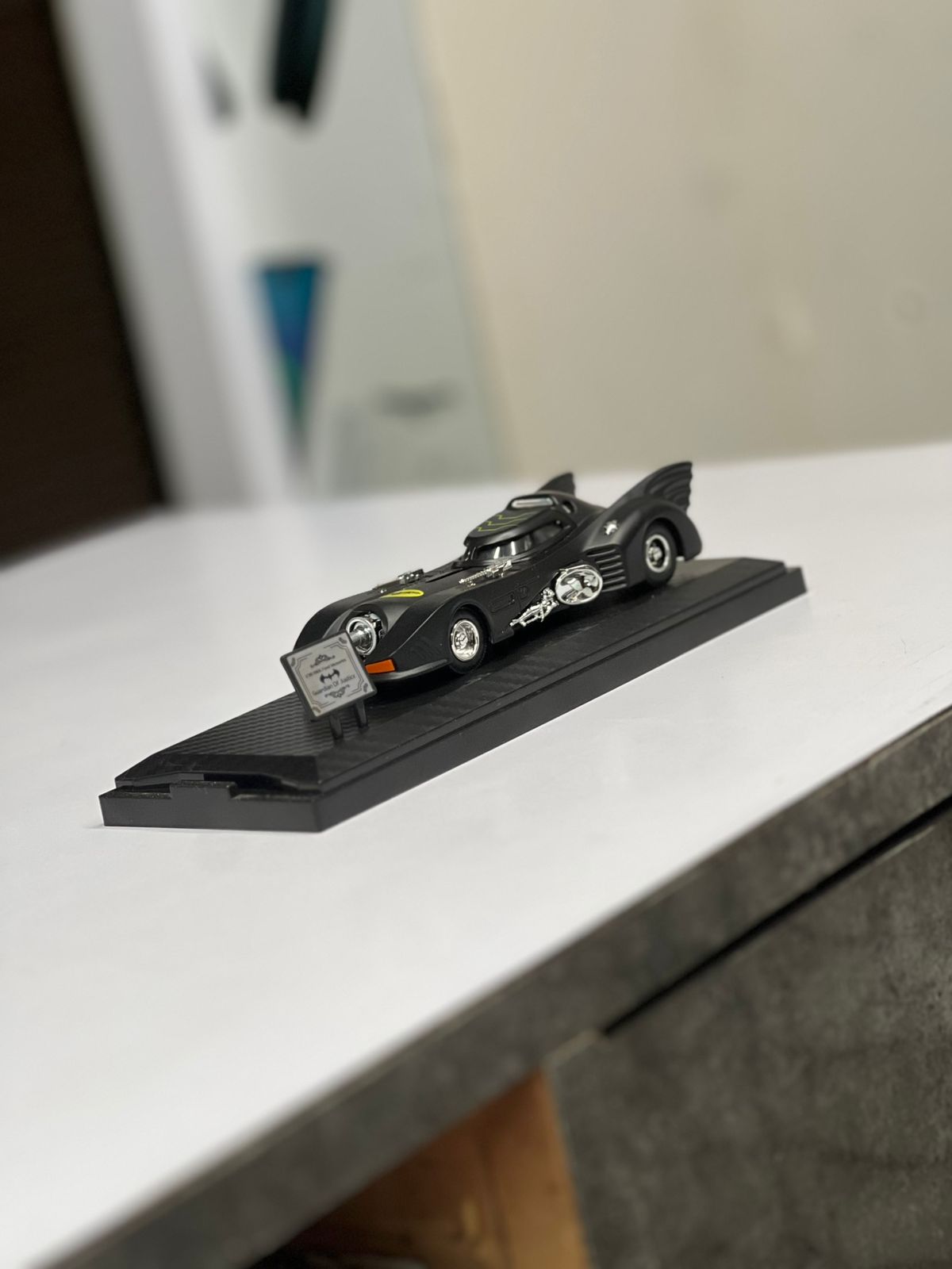 1:38 Scale 1989 Batmobile Die-Cast Car | Batman Collectible Push N Go Toy